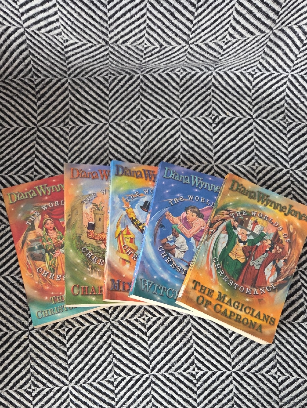 Diana Wynne Jones The Worlds of Chrestomanci Book Set - Colorful Covers